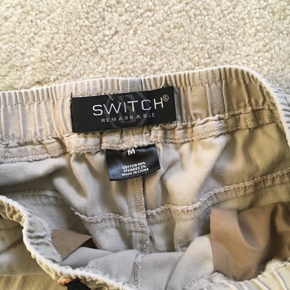 Beige sweatpants with scrunched pant legs - Picture 5 of 5